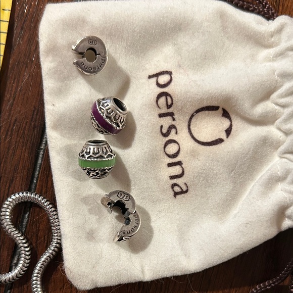 Persona Silver and Multicolor Charm Bracelet - Picture 3 of 4